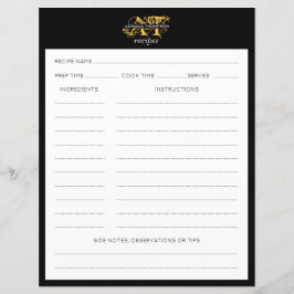 モダンブ動揺してラックと金ゴールドモノグラムのレシピ