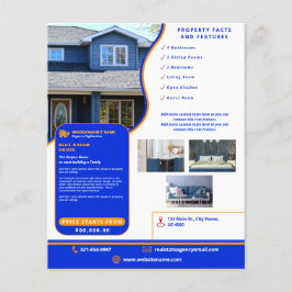 モダンブ王室のルー&オレンジホーム販売カスタマイズ チラシ