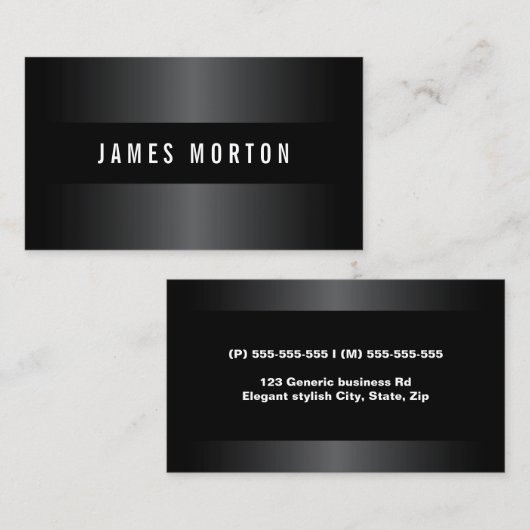 モダンブ男らしラックグレースタイリッシュプロフェッショナル 名刺 (正面/裏面)