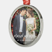 モダンブ結婚したラメリース結婚&s メタルオーナメント (左)