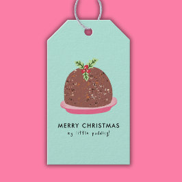 モダンプディングのイラストが可愛いメリークリスマス ギフトタグ