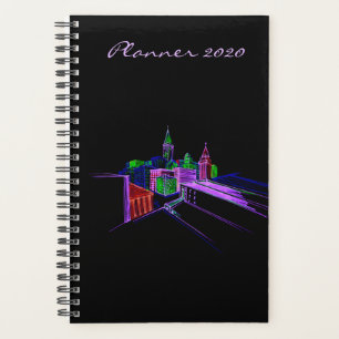 モダンプランナー2020ブラックシティ鮮やかアート プランナー手帳