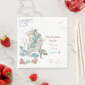 モダンプリンセス王室の誕生日 スタンダードランチョンナプキン (インサイチュ)