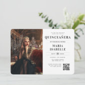 モダンプリンセス 写真 QRコード キンセアニェーラ 招待状 (スタンド正面)
