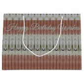 モダンプリント大誕生日抱き枕 ラージペーパーバッグ (正面)