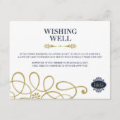 モダンプリント愛の願い結婚井戸カード エンクロージャーカード (正面)