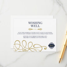 モダンプリント愛の願い結婚井戸カード