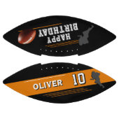 モダンプレーヤーシルエットハッピーバースデー アメリカンフットボール (パネル)