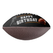 モダンプレーヤーシルエットハッピーバースデー アメリカンフットボール (回転90)