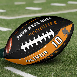 モダンプレーヤーチーム名番号シルエット アメリカンフットボール