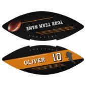 モダンプレーヤーチーム名番号シルエット アメリカンフットボール (パネル)