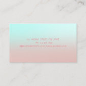 モダンプロフェッショナルおもしろい円 名刺 (裏面)