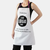 モダンプロフェッショナルと名前をカスタムするとロゴ エプロン (インサイチュ)