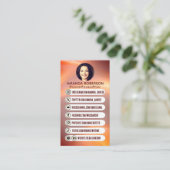 モダンプロフェッショナルのカスタムソーシャルメディアアイコンのリンク 名刺 (スタンド正面)