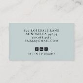 モダンプロフェッショナルの写真 名刺 (裏面)