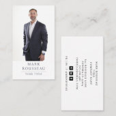 モダンプロフェッショナルの写真 名刺 (正面/裏面)