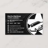 モダンプロフェッショナルの巨大ロ車のゴ 名刺 (裏面)