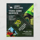 モダンプロフェッショナルの草刈り及びヤードサービス チラシ (正面)