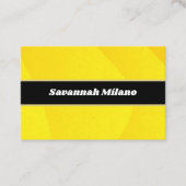 モダンプロフェッショナルイエロー名刺 名刺 (正面)