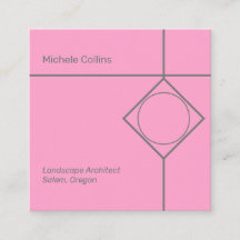 モダンプロフェッショナルエレガンススクエアビジネスカード