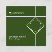 モダンプロフェッショナルエレガンススクエアビジネスカード スクエア名刺 (正面)