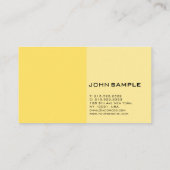 モダンプロフェッショナルエレガントイエローシンプルデザイン 名刺 (裏面)