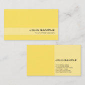 モダンプロフェッショナルエレガントイエローシンプルデザイン 名刺 (正面/裏面)