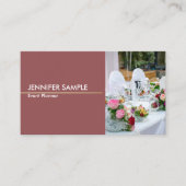 モダンプロフェッショナルエレガントイベント管理者 名刺 (正面)