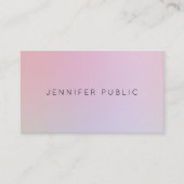 モダンプロフェッショナルエレガントカラーデザインプレーン 名刺 (正面)