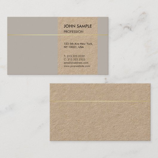 モダンプロフェッショナルエレガントカラー芸術的デザイン 名刺 (正面/裏面)