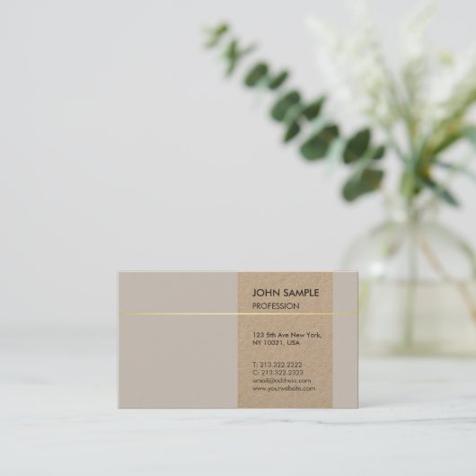 モダンプロフェッショナルエレガントカラー芸術的デザイン 名刺 (スタンド正面)