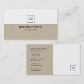 モダンプロフェッショナルエレガントクリエイティブプレーンのロゴ 名刺 (正面/裏面)