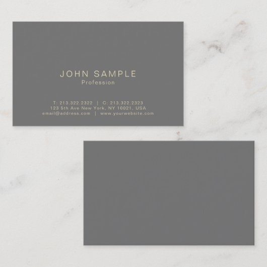 モダンプロフェッショナルエレガントクリエイティブUVマット 名刺 (正面/裏面)