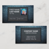 モダンプロフェッショナルエレガントグリッターメイクアップアーティスト 名刺 (正面/裏面)