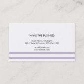 モダンプロフェッショナルエレガントシストライプのック 名刺 (裏面)
