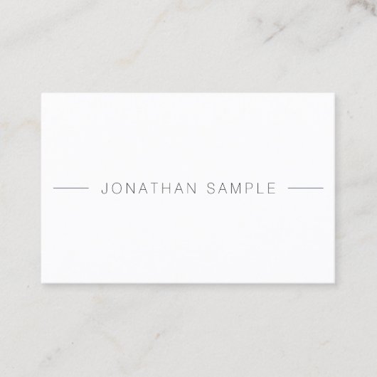 モダンプロフェッショナルエレガントシンプルテンプレートカッコいい 名刺 (正面)