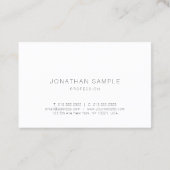 モダンプロフェッショナルエレガントシンプルテンプレートカッコいい 名刺 (裏面)