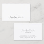 モダンプロフェッショナルエレガントシンプルテンプレートシック 名刺 (正面/裏面)