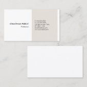 モダンプロフェッショナルエレガントシンプルデザインテンプレート 名刺 (正面/裏面)