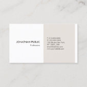 モダンプロフェッショナルエレガントシンプルデザインテンプレート 名刺 (正面)