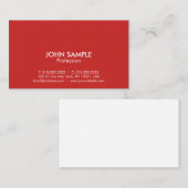 モダンプロフェッショナルエレガントシンプルデザイン 名刺 (正面/裏面)