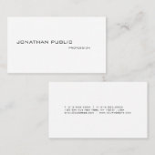 モダンプロフェッショナルエレガントシンプルミニマカッコいいリスト 名刺 (正面/裏面)