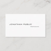 モダンプロフェッショナルエレガントシンプルミニマカッコいいリスト 名刺 (正面)