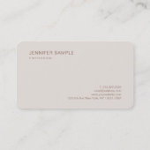 モダンプロフェッショナルエレガントシンプルラグジュアリー 名刺 (裏面)