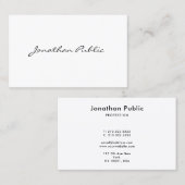 モダンプロフェッショナルエレガントタイポグラフィスクリプト 名刺 (正面/裏面)