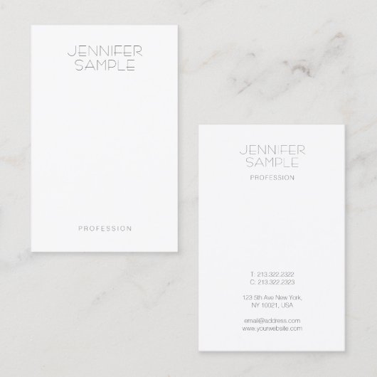 モダンプロフェッショナルエレガントテンプレートトレンディー 名刺 (正面/裏面)