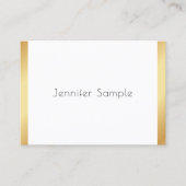 モダンプロフェッショナルエレガントトレンディーテンプレート金ゴールド 名刺 (正面)