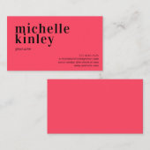 モダンプロフェッショナルエレガントトレンディー 名刺 (正面/裏面)