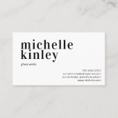 モダンプロフェッショナルエレガントトレンディー 名刺 (正面)