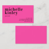 モダンプロフェッショナルエレガントトレンディー 名刺 (正面/裏面)